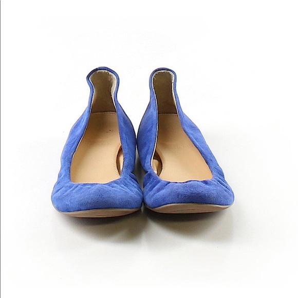 J.Crew Cobalt Blue Suede Flats - Picture 2 of 3